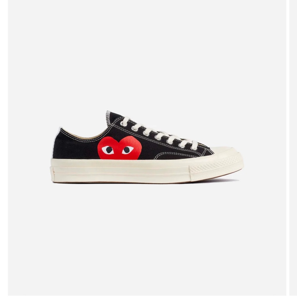 COMME DES GARCON MENS BLACK CHUCK TAYLOR ALL STAR '70 LOW SNEAKER Size 5